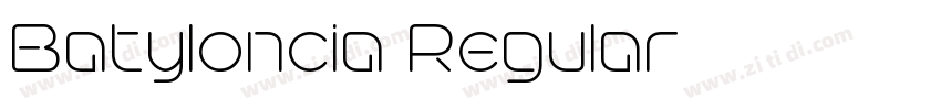 Batyloncia Regular字体转换
